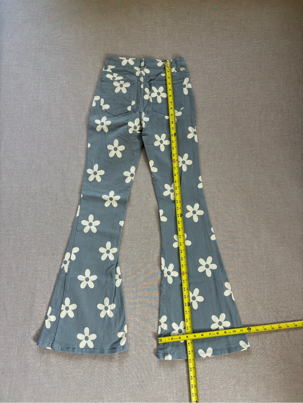 Altar'd State Light Blue Daisy Flare Jeans - Picture 10 of 12